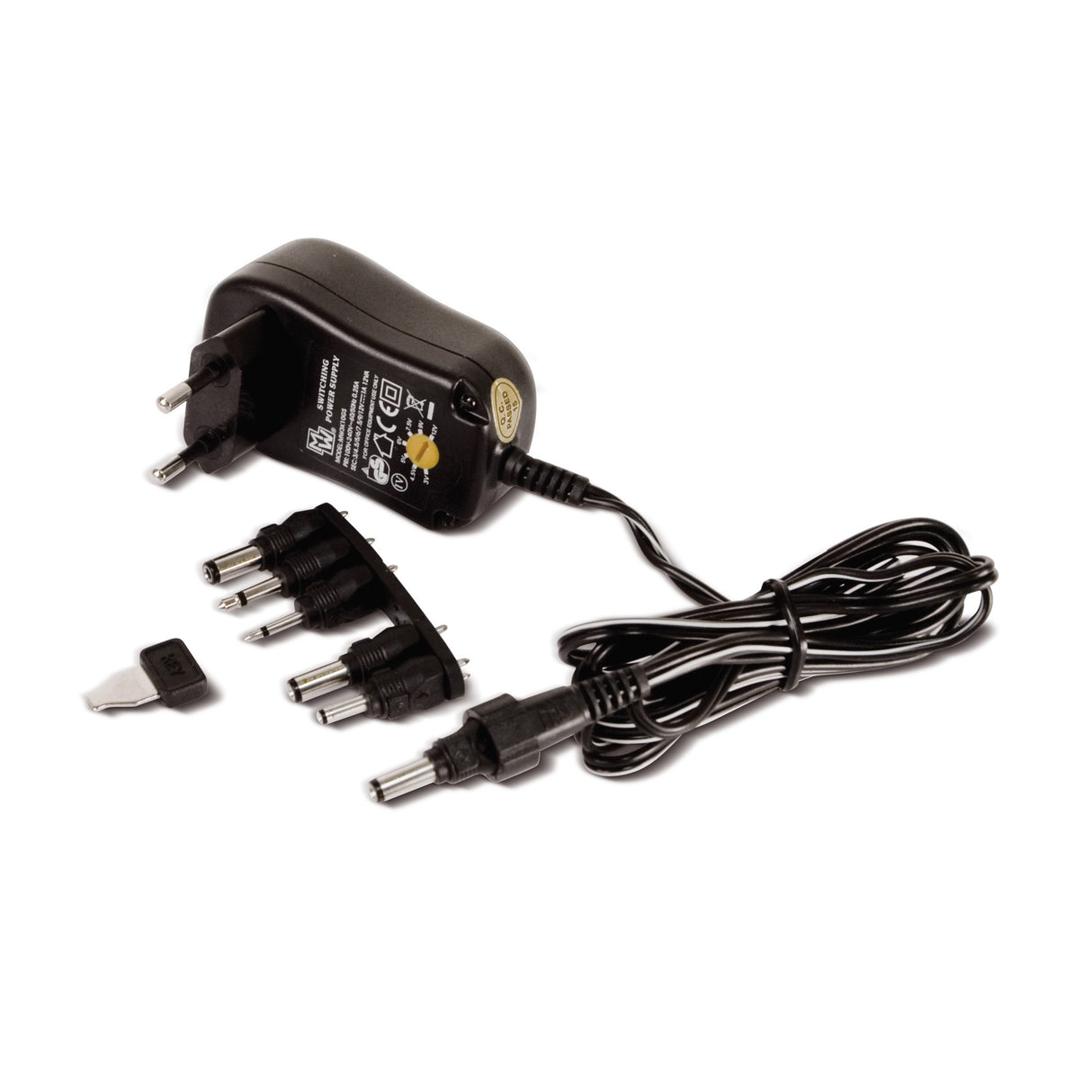 Alimentador con selector de voltaje (3-12 V) AL0871E de 1000 mA