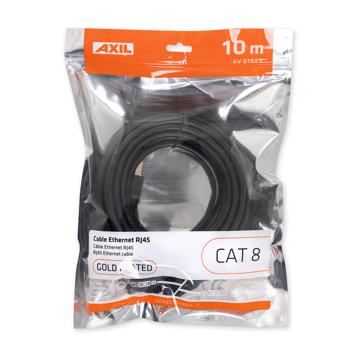 Câble Ethernet RJ45 (CAT 8) 10 mètres AV0193C
