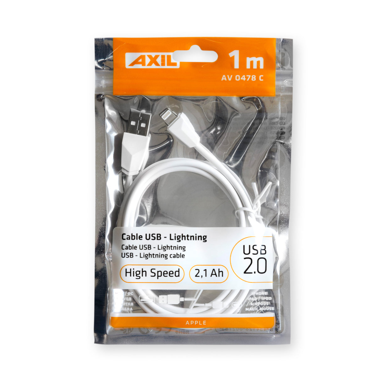 Cable USB a Lightning de 1 metro AV0478C