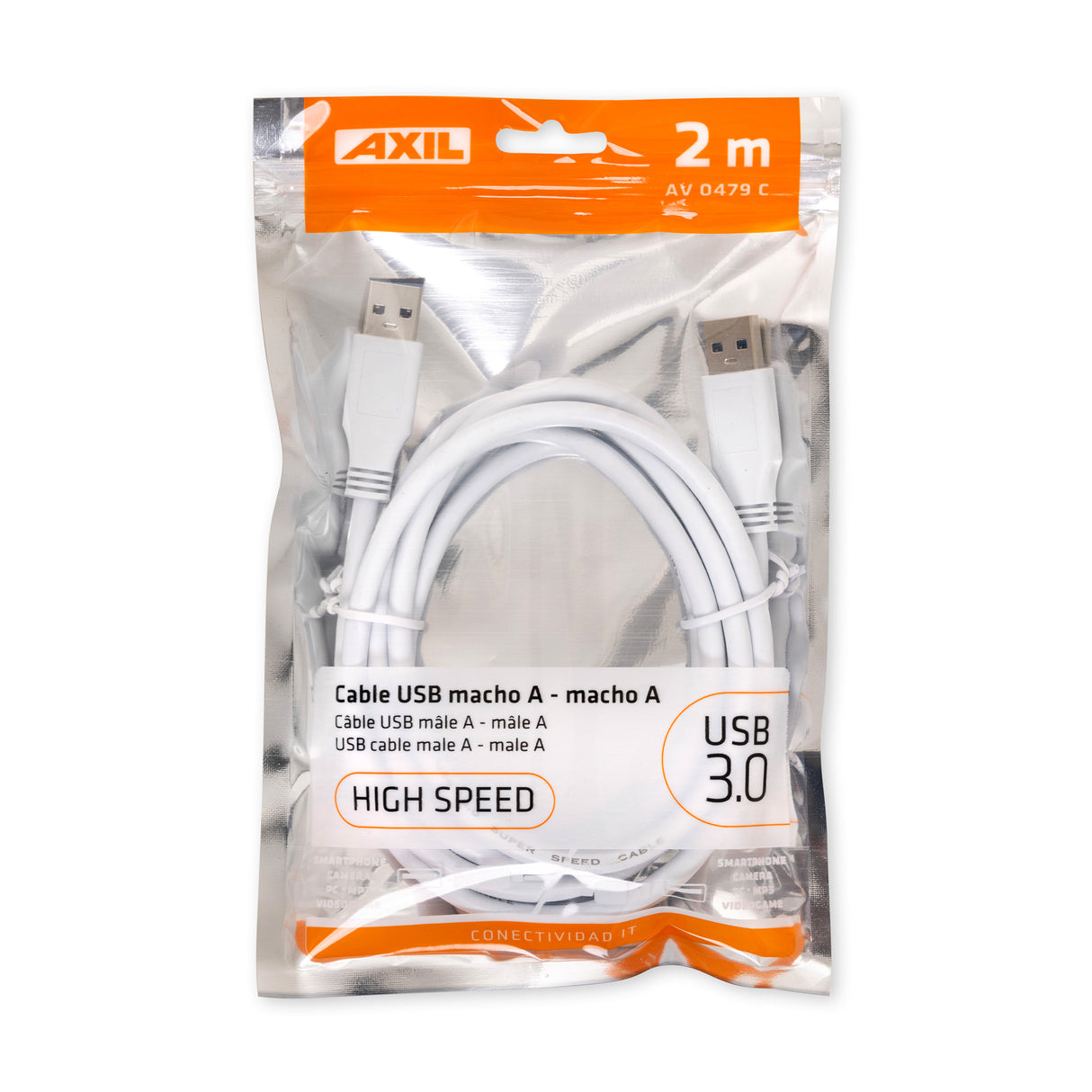 Cable USB 3.0 macho-macho de 2 metros AV0479C