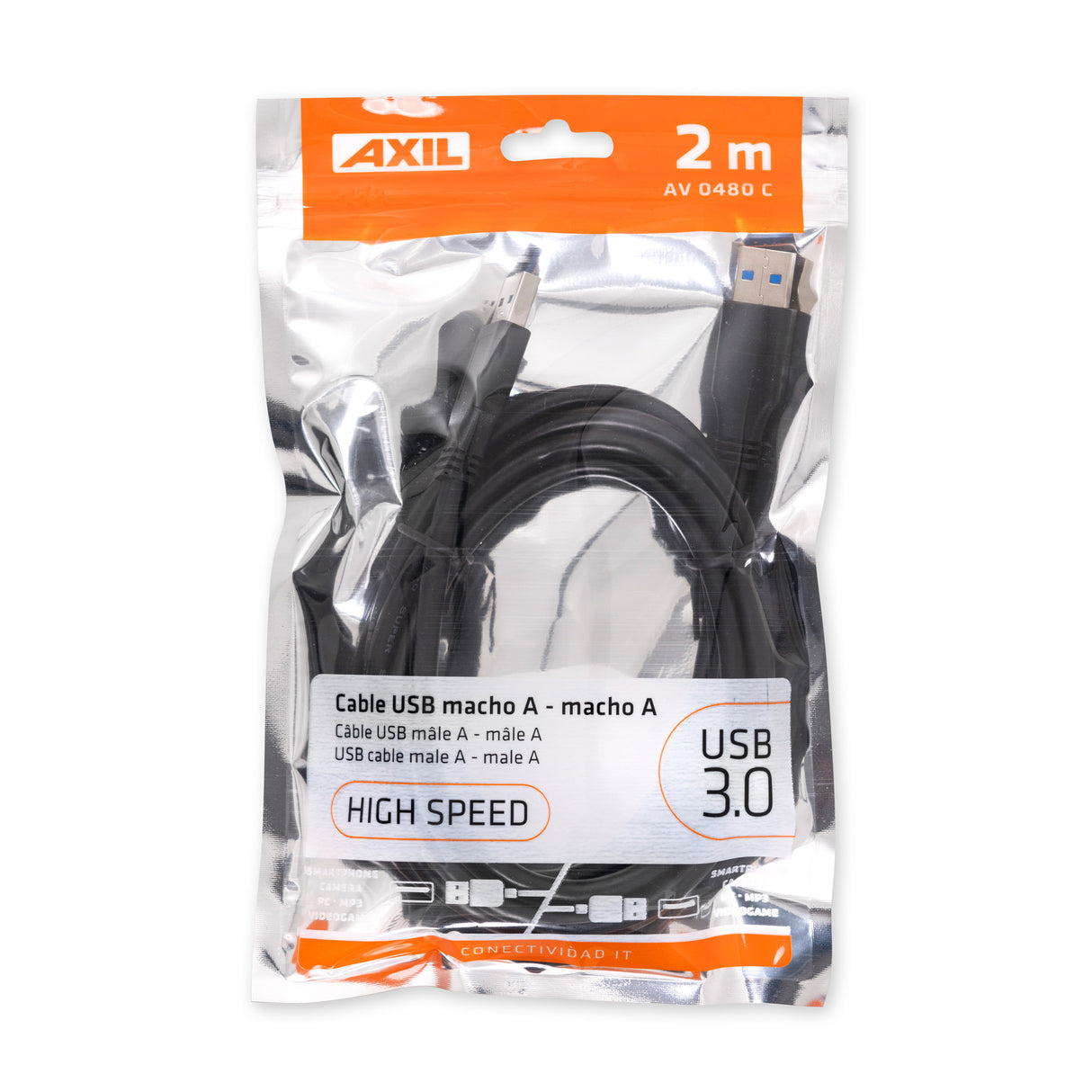 Cable USB 3.0 macho-macho de 2 metros AV0480C
