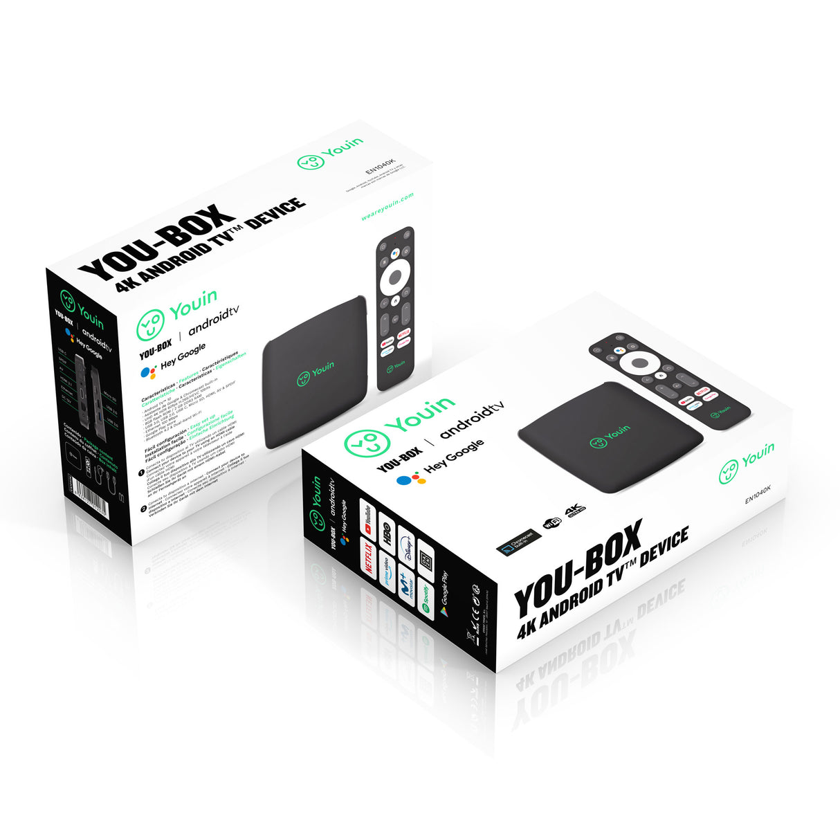 Receptor YOU-BOX Android TV 4K UHD EN1040K
