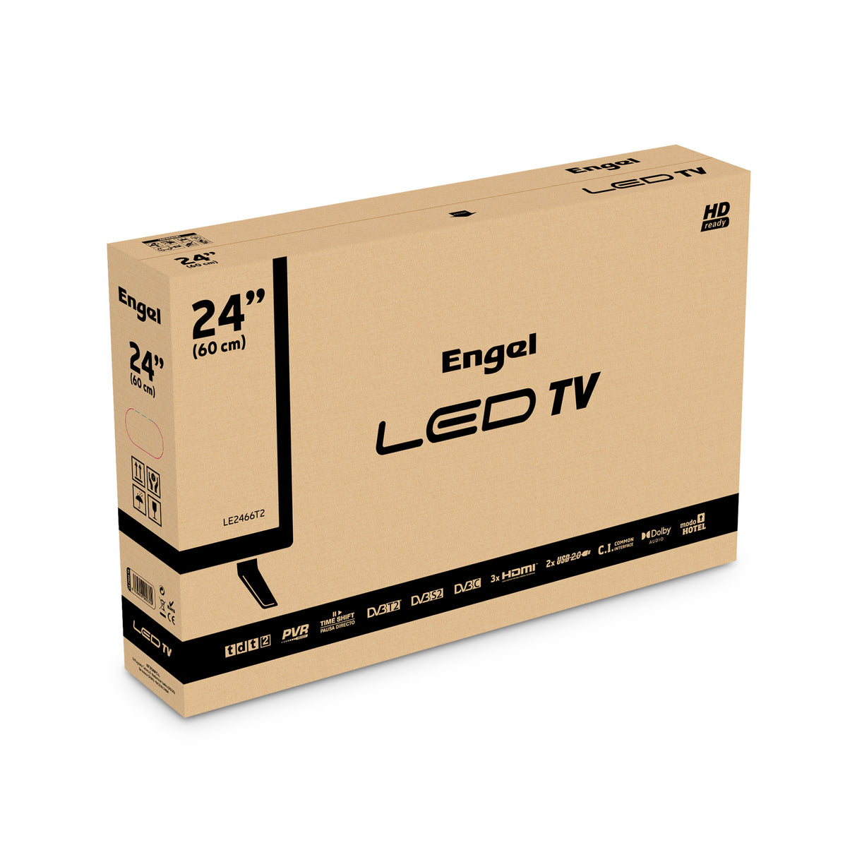 Televisor LED LE2466T2 HD de 24"