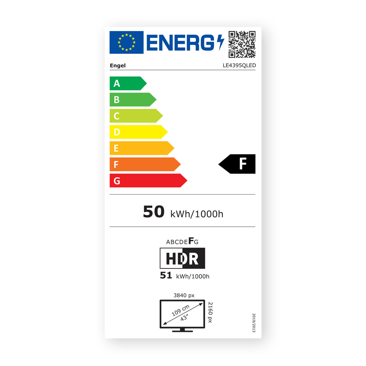 Televisor QLED Smart TV LE4395QLED UHD 4K de 43"