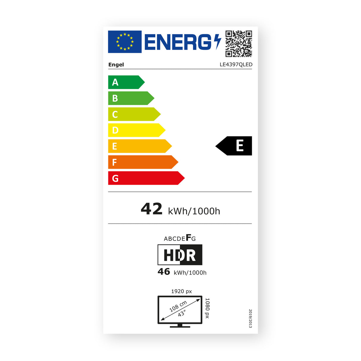 Televisor QLED Smart TV LE4397QLED Full HD de 43"