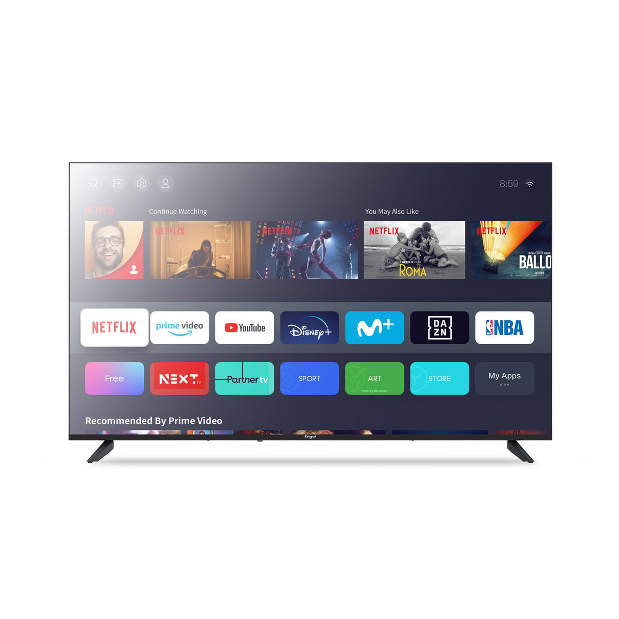 Televisor LED Smart TV LE5588SM 4K UHD de 55"