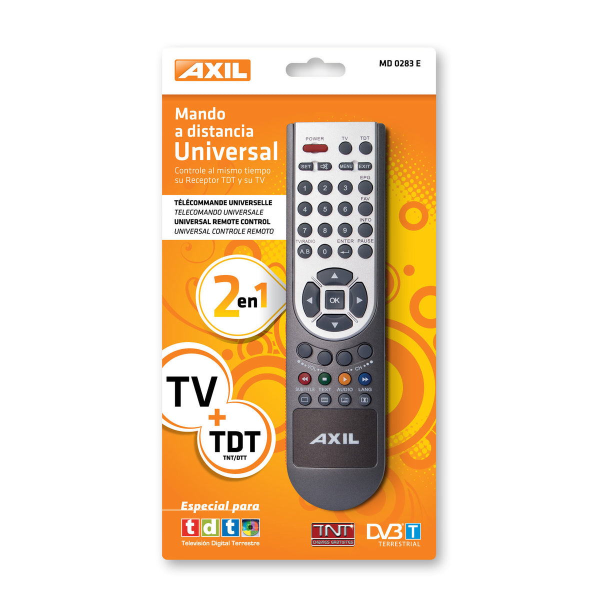 Mando a distancia universal 2 en 1 MD0283E