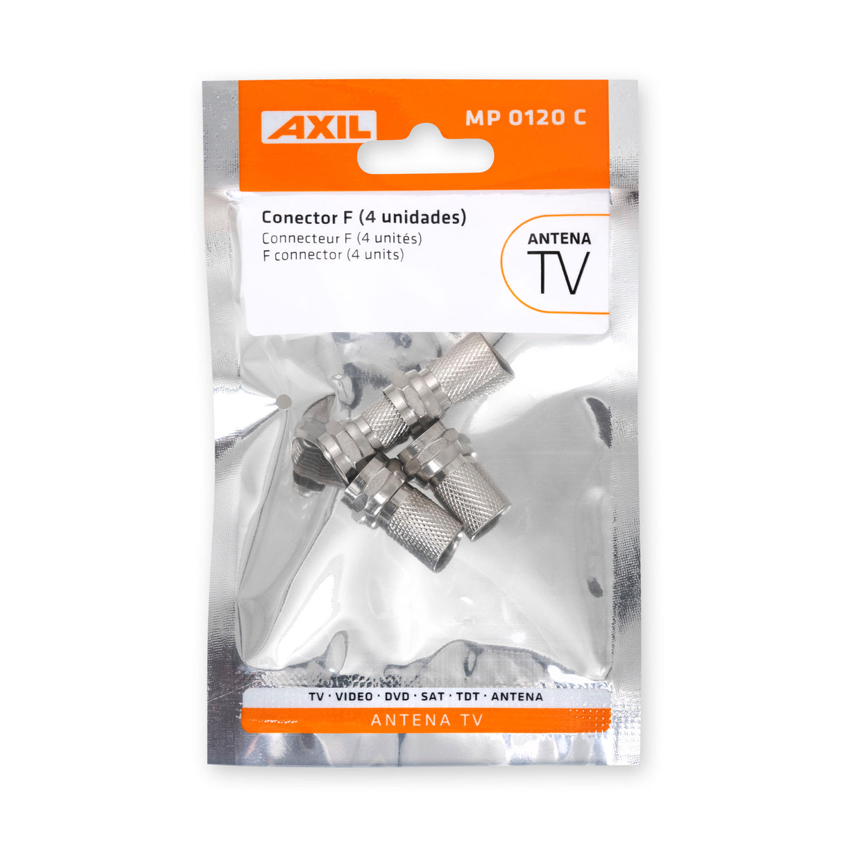 Connecteurs F (4 unités) MP0120C