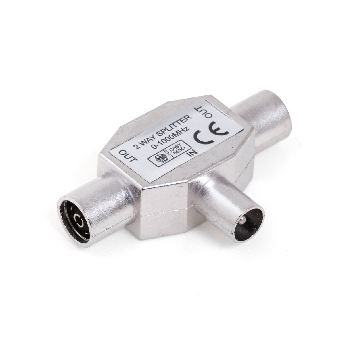 Conector de antena triple (1 macho / 2 hembras) y blindado MP0605C