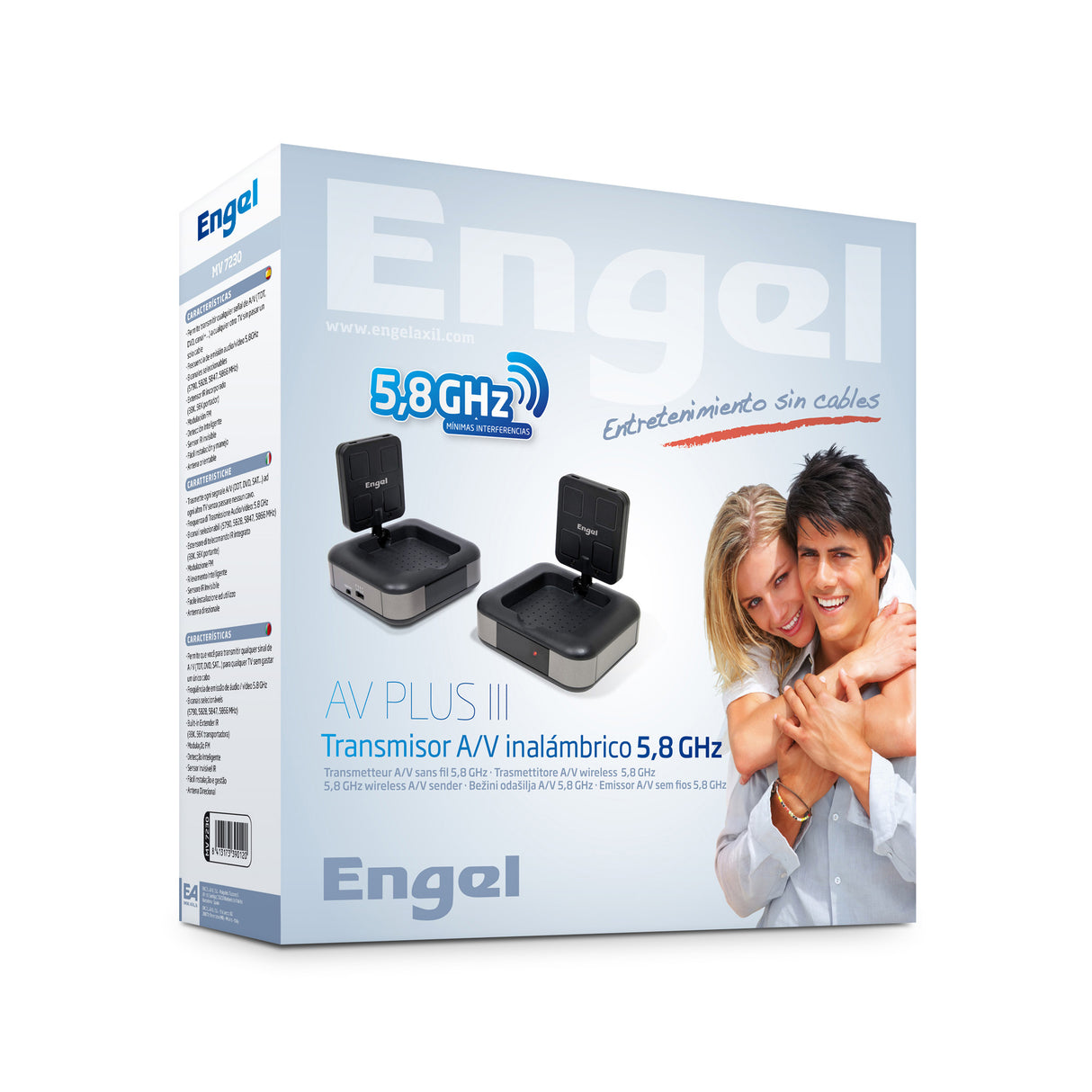 Transmisor A/V inalámbrico 5,8 GHz AV PLUS III MV7230