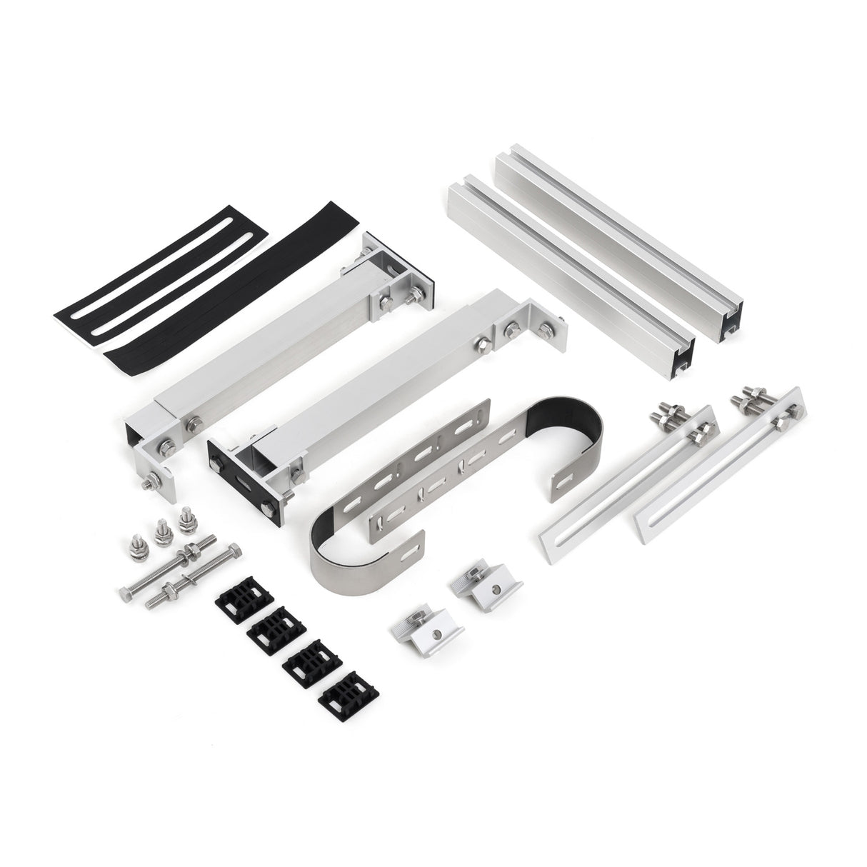 Kit herrajes para balcón de barandilla redonda