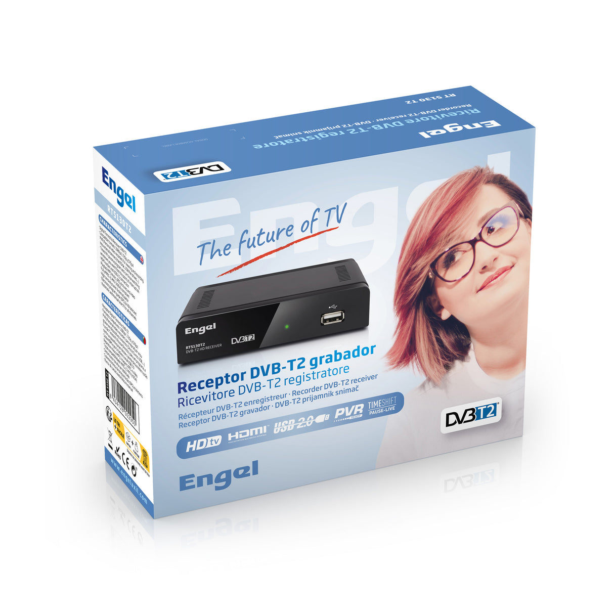 Receptor DVB-T2 HD grabador RT5130T2