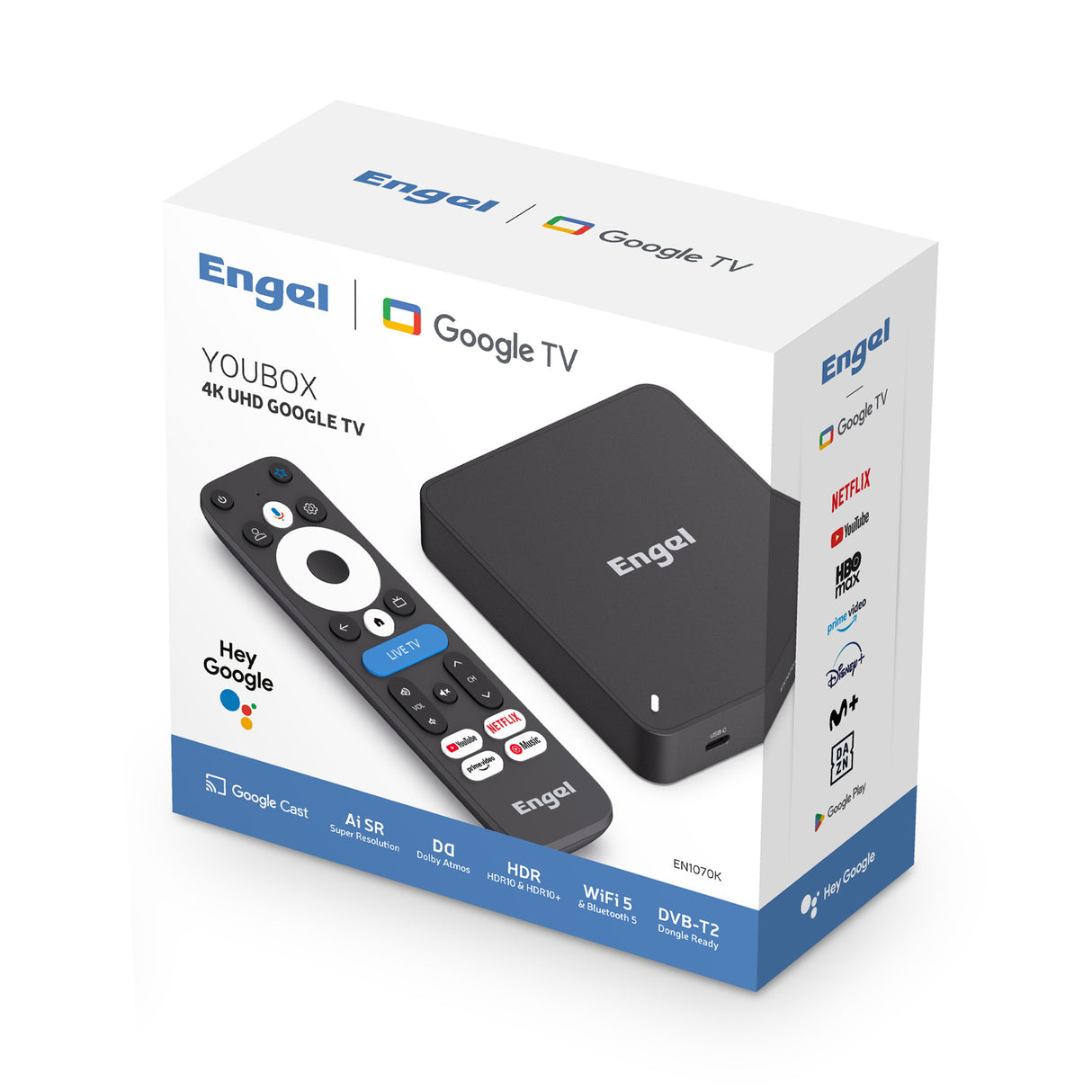 Receptor 4K UHD GOOGLE TV EN1070K