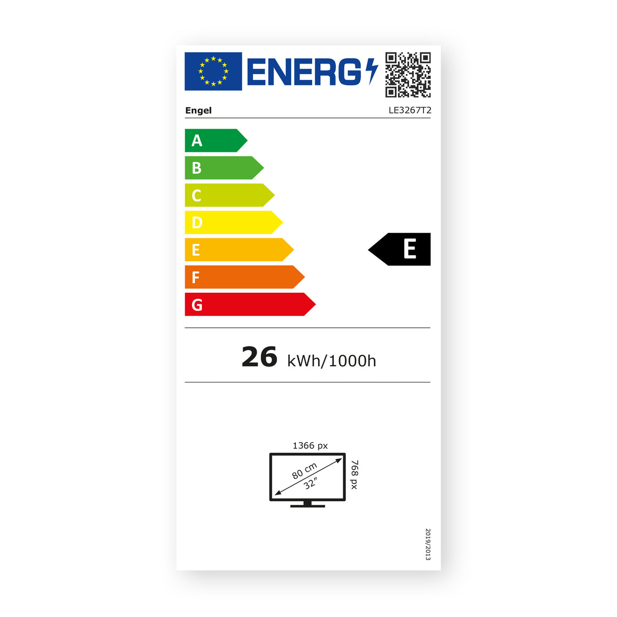 Televisor LED LE3267T2 HD de 32"
