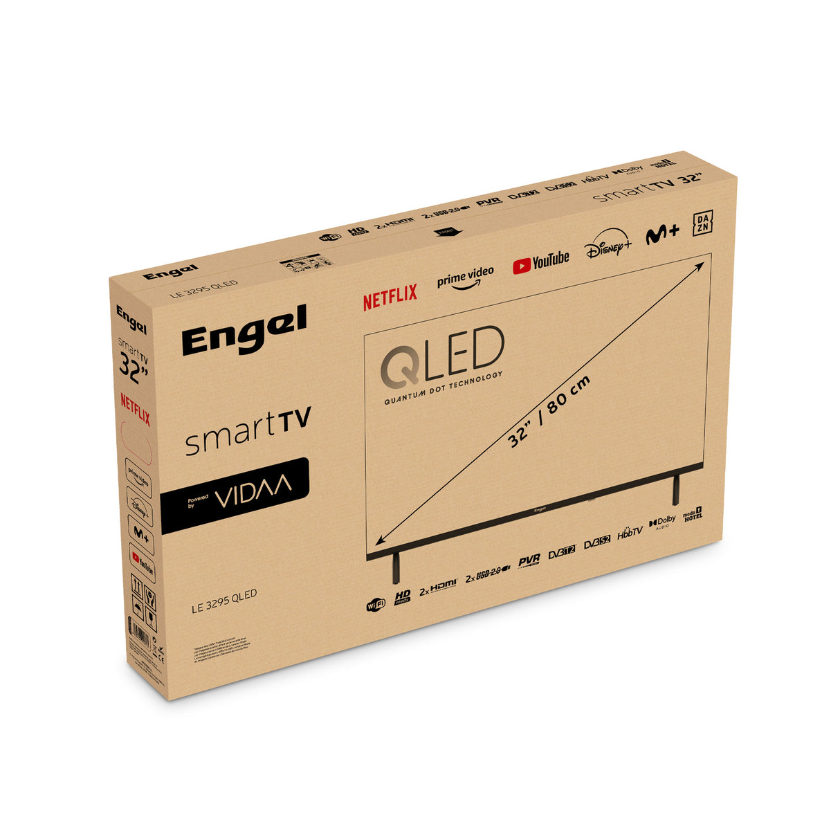 Televisor QLED Smart TV LE3295QLED HD de 32"