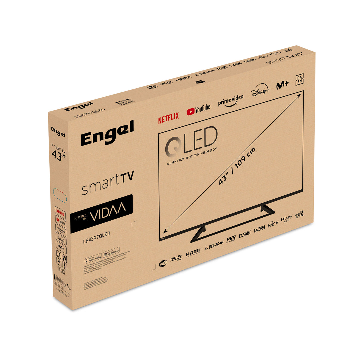 Televisor QLED Smart TV LE4397QLED Full HD de 43"