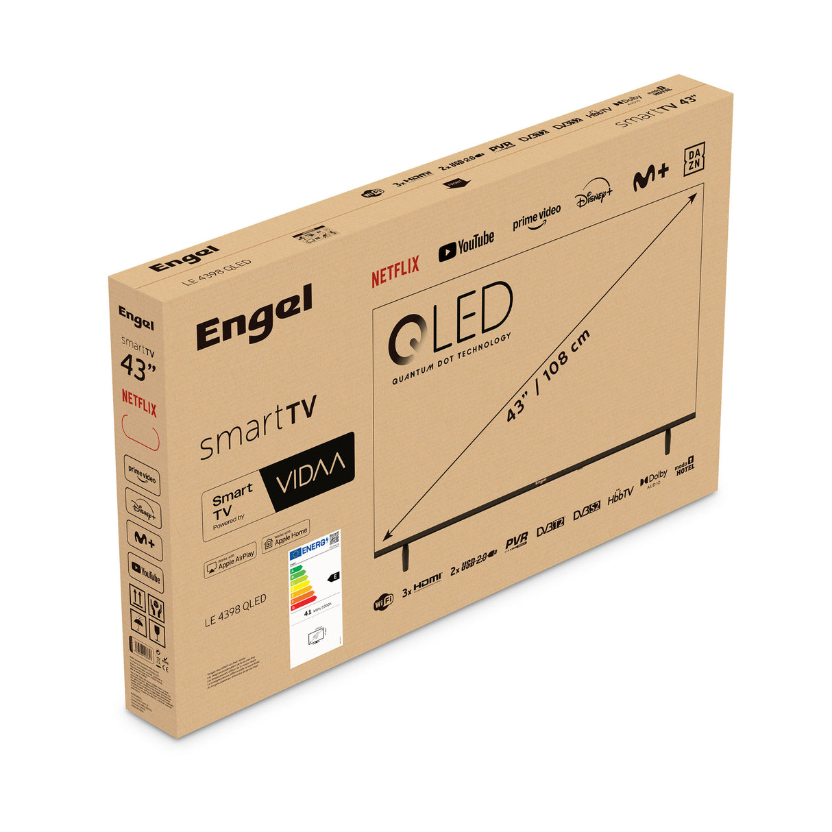 Televisor QLED Smart TV LE4398QLED Full HD de 43"
