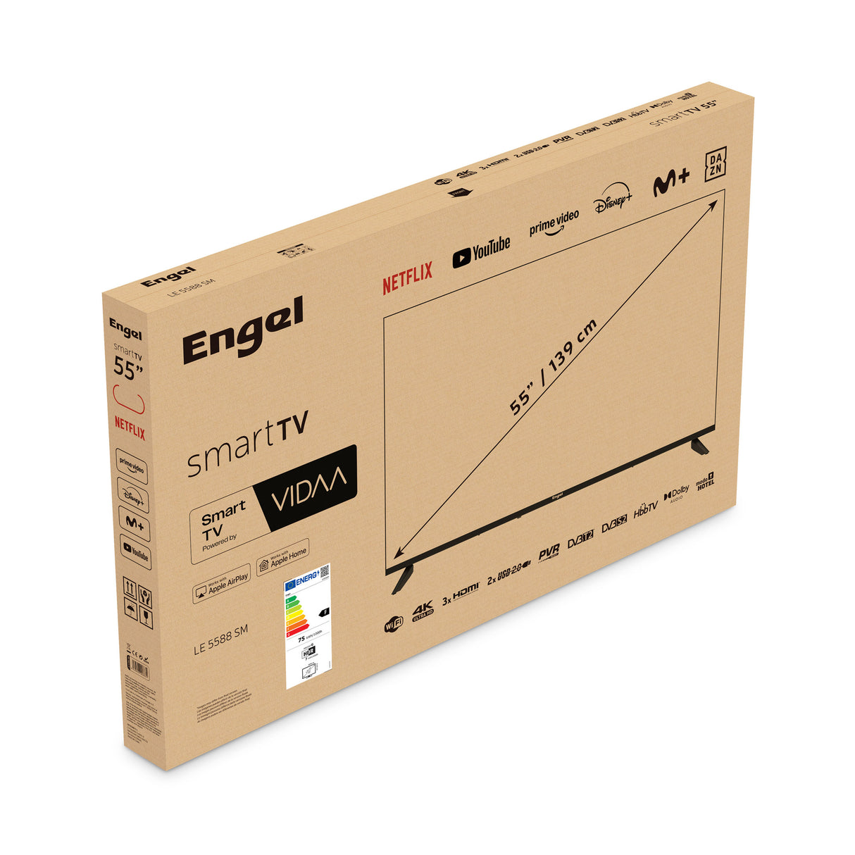 Televisor LED Smart TV LE5588SM 4K UHD de 55"