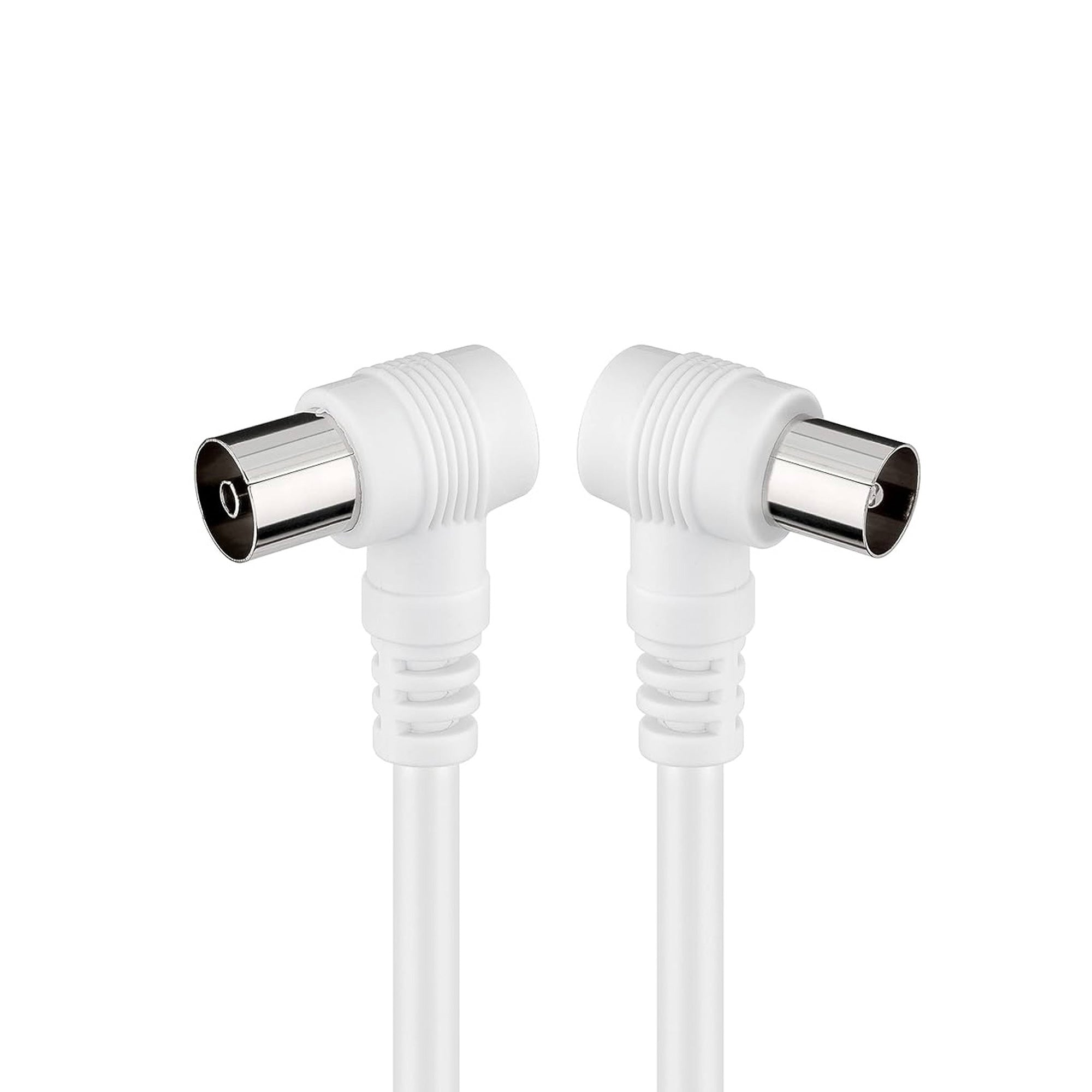Cable Engel Axil MP0703C antena acodado macho hembra 2,5 metros blanco