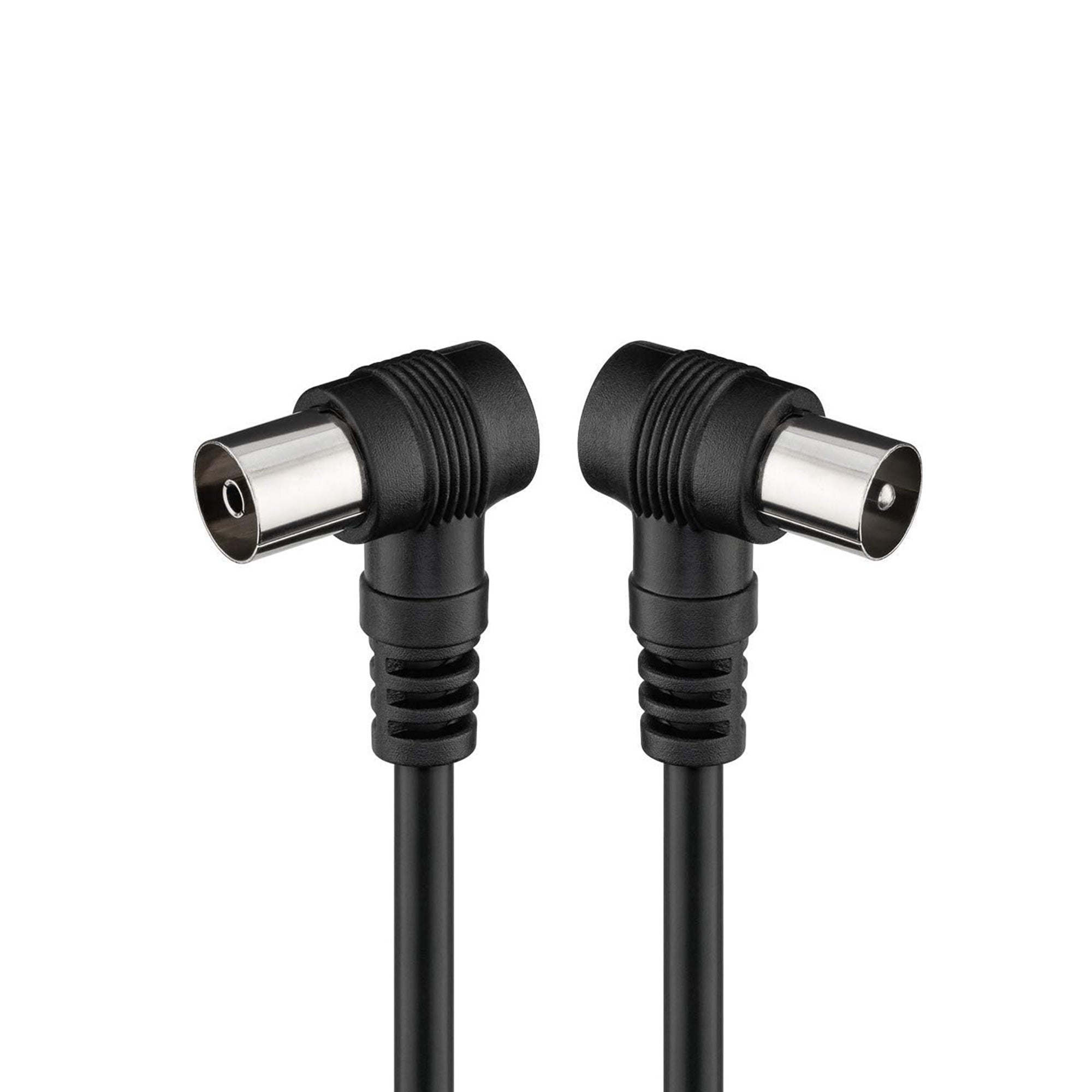 Cable Engel Axil MP0704C antena acodado macho hembra 2,5 metros negro